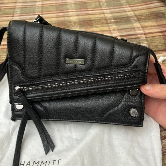 Hammitt Curtis/Mulholland collection black soft leather New without tags. - Picture 2 of 9